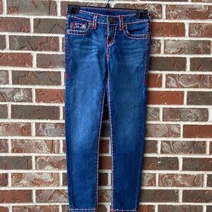B1G2F 🚨 True Religion Kids Blue Jeans with Pink Stitching